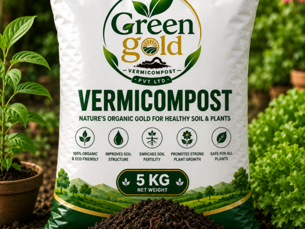 Green Gold Vermicompost 5 KG – Organic Compost for Home & Terrace Gardening